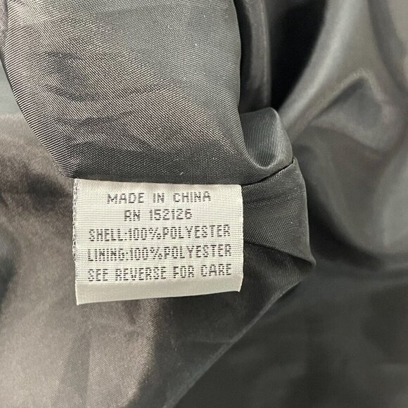 Giovanna A-Line Sleeveless Dress Womens 14 Black V-Neck Embroidered Elegant Chic - Picture 4 of 9